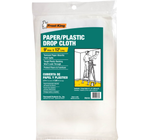 Absorbent Paper and Plastic Drop Cloth