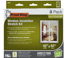 Frost King V73-4 E/O Indoor Window Insulation Kit (4 per Pack)