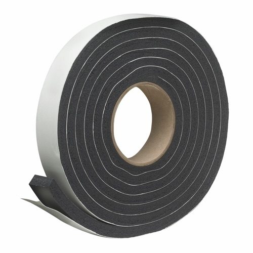 Foam Gasket Tape - Peel n Stick - 3/8in x 1/2in x 25ft - 1 Roll