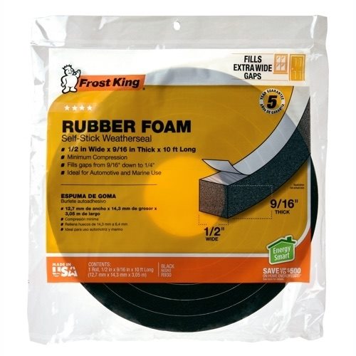 Frost King 3/4 in. x 5/16 in. x 10 ft. White High-Density Rubber