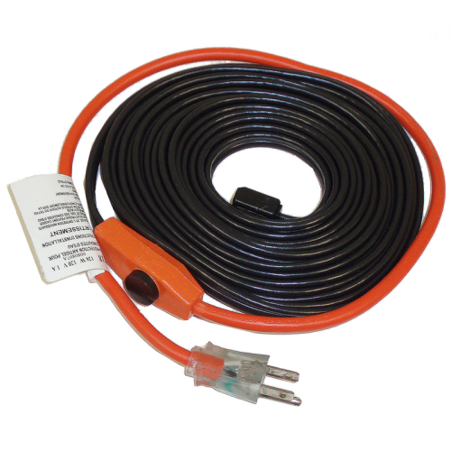 2 m Frost Protection Heating Cable Set Aluminium Adhesive Tape 2 x Cable Ties FI Circuit Breaker