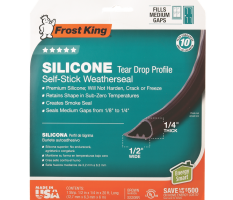 Frost King - 10' Long x 3/8″ Wide, High Density Foam Tape Weatherstripping  - 32995979 - MSC Industrial Supply