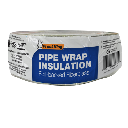 Frost King Foil Backed Fiberglass Pipe Wrap Insulation